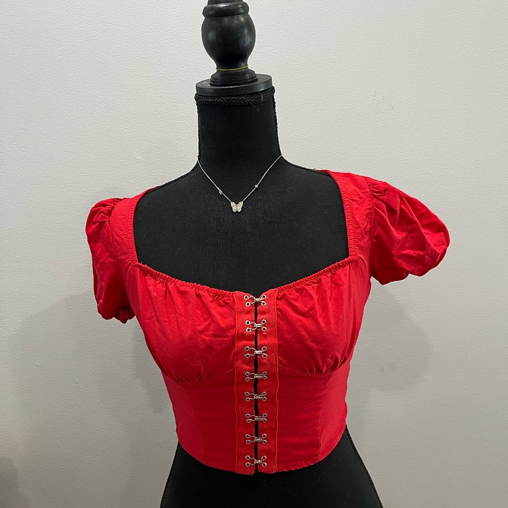 Red corset top - Blashe